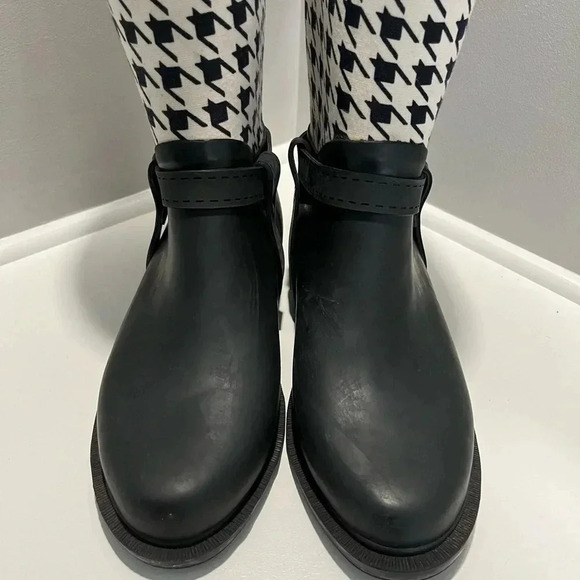 Charlie Paige Tall Houndstooth Riding Boots - Picture 3 of 15